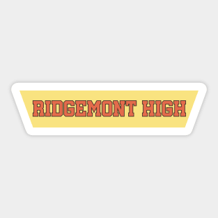 Ridgemont High Logo Merch Sticker